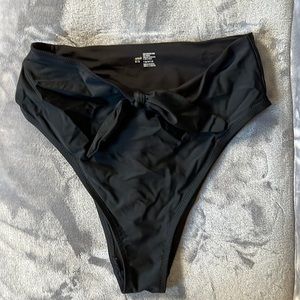 Aerie high waisted cut cheeky bathing suit bottoms with bow